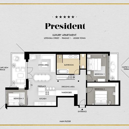 President Apt By Prague Castle, Views Екстер'єр фото