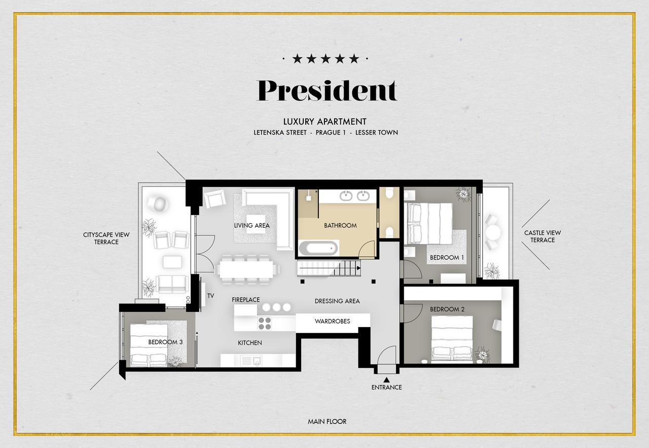 President Apt By Prague Castle, Views Екстер'єр фото
